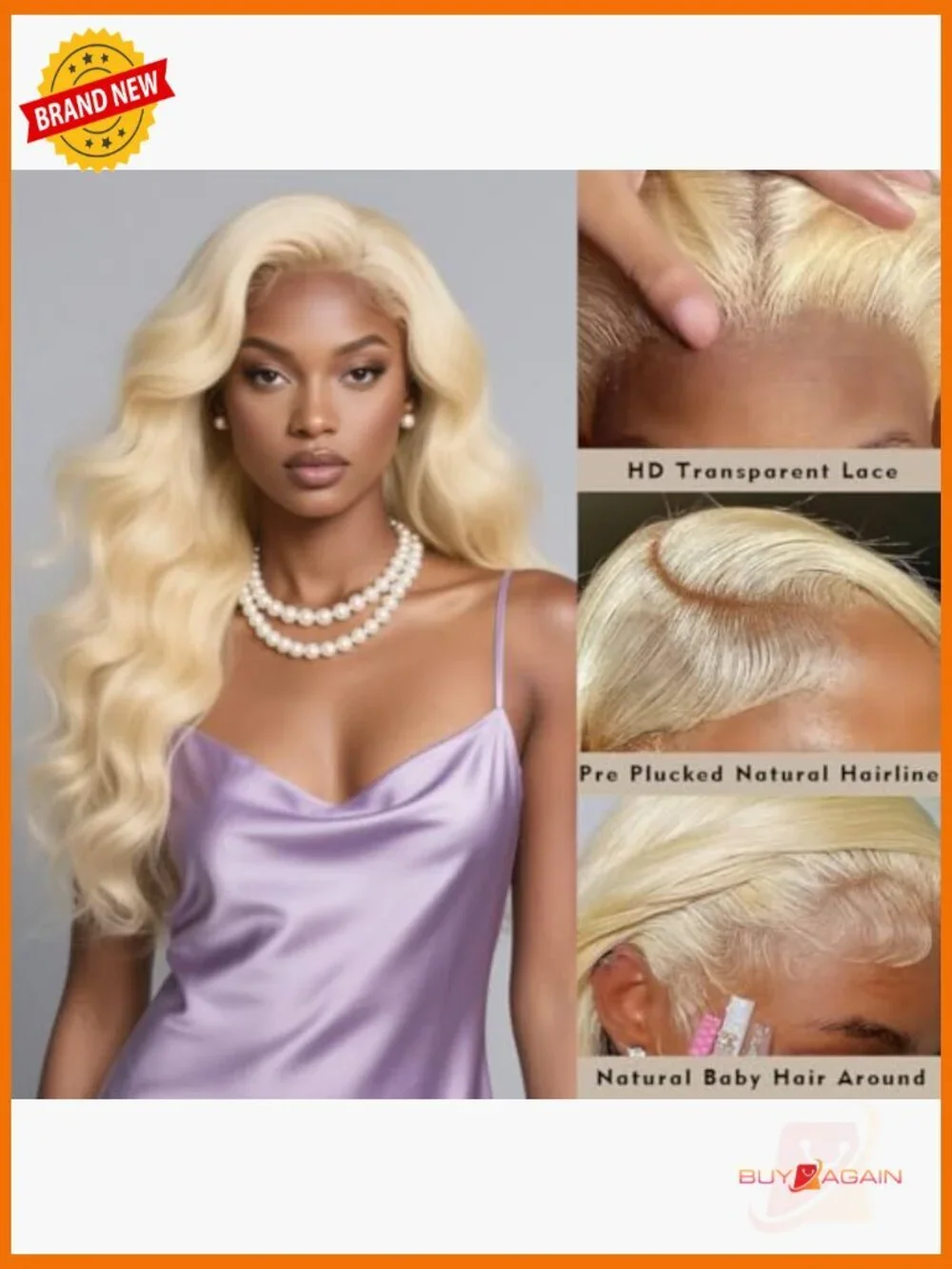 200 Density Body Wave Lace Front Wig with Natural Hairline